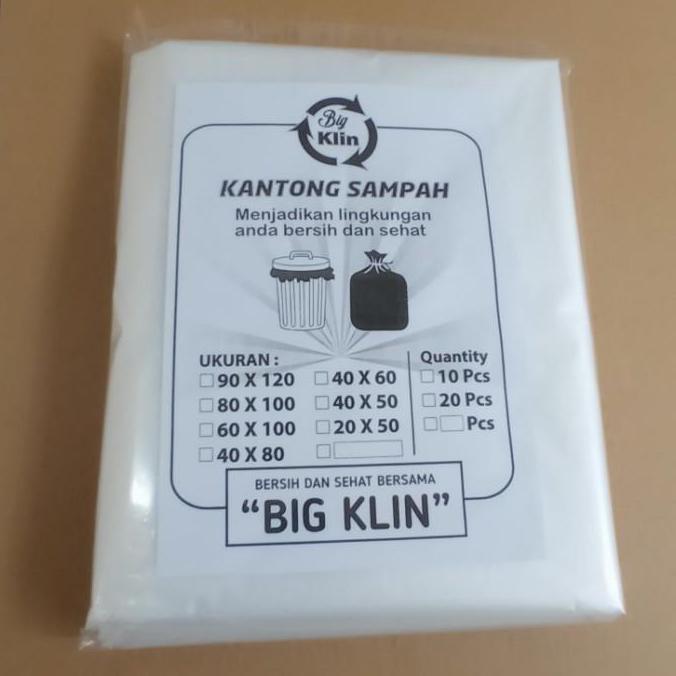 Avvolgere- Kantong Plastik Pe Bening  Besar Transparan Ukuran 60X100 Cm 12 Pcs