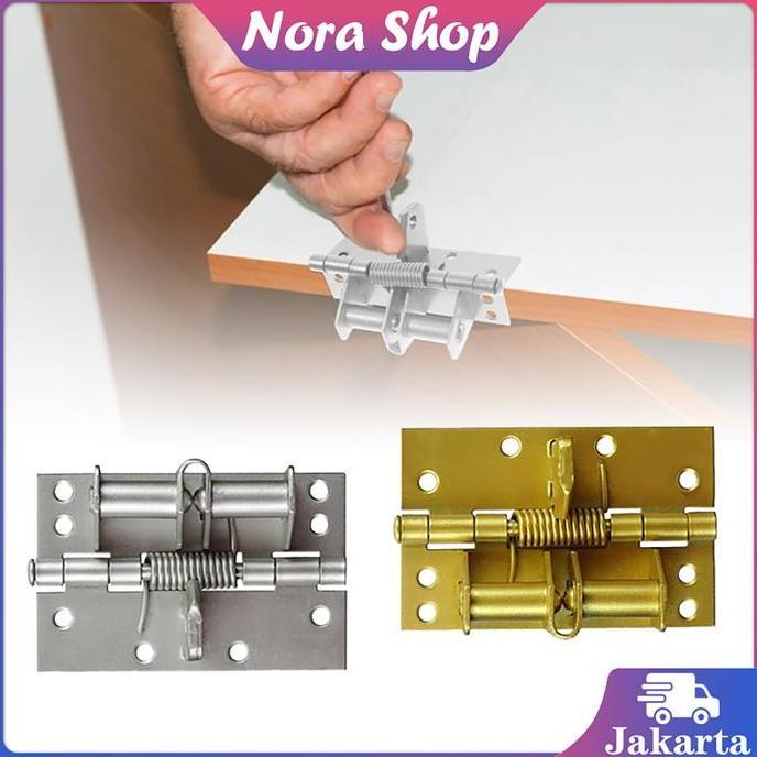 DZAPIRA Engsel Pintu Rumah Otomatis Engsel Plat Engsel Penutup Pintu Kamar Stainless Engsel Pintu Je