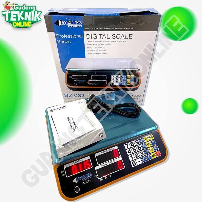 Benz Timbangan Duduk Digital 30Kg 032 / Timbangan Digital Benz 30 Kg Up to 40Kg