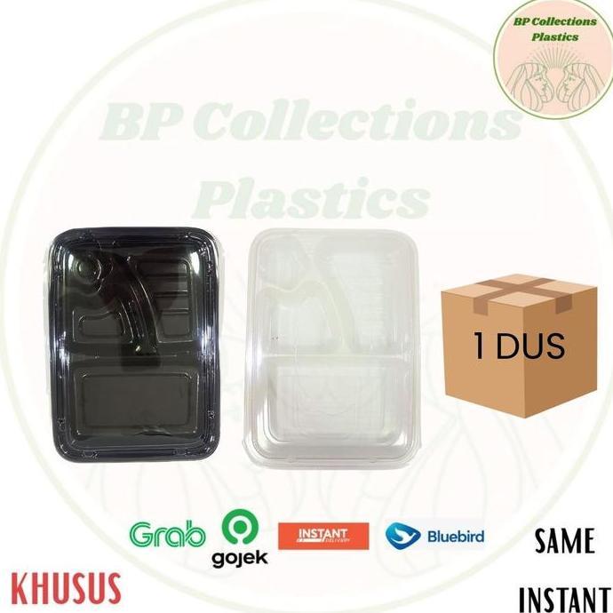 TERBARU|TERMURAH|BARU|PREMIUM|TERLARIS|GARANSI|DISKON|PROMO 1 DUS 400 PCS MIKA BENTO SEKAT 4 KOTAK T