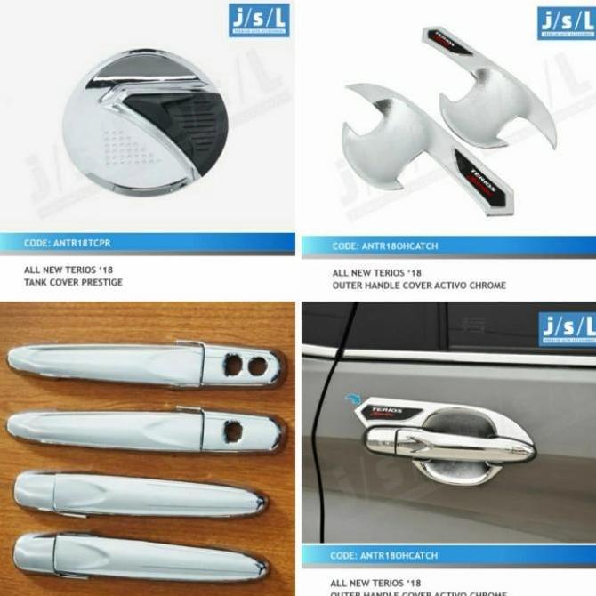 Paket Outer Handle Terios 2018 Set Tank Cover All 2018-2021 Chrome