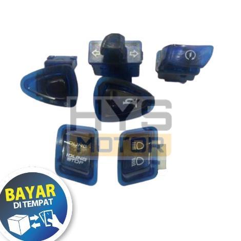 Best Seller [Cod] Tombol Saklar Set Warna Transparan Variasi Aksesoris Motor Honda Vario Beat Scoopy