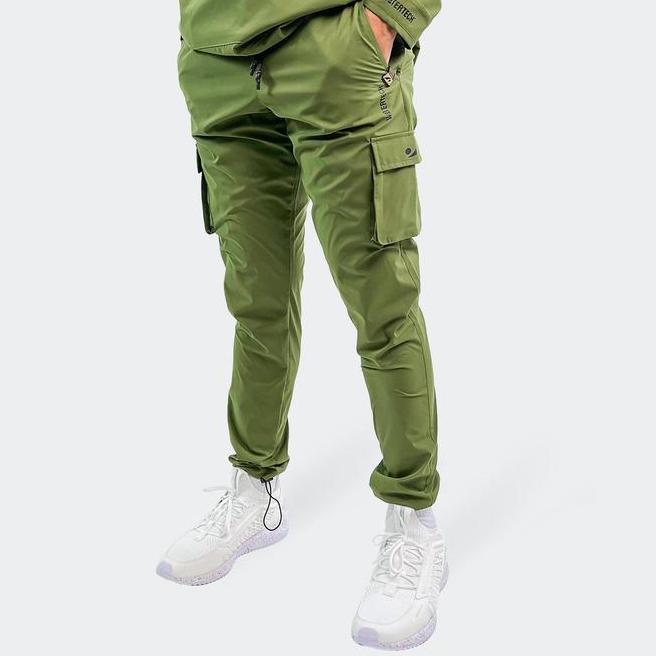 Concave - Celana Concave Celana Panjang Training Green Cargo Algae Watertech