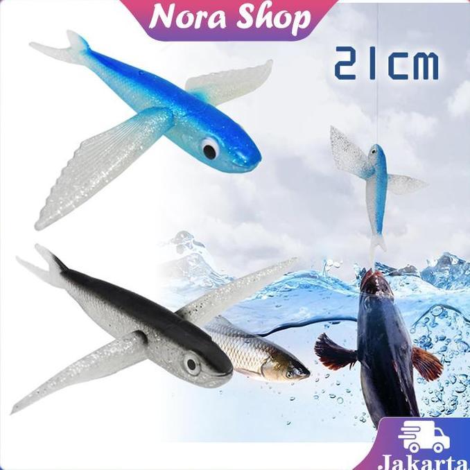 GUNEMANE 21cm Umpan Pancing Karet Umpan Bentuk Ikan Soft Lure Bentuk Ikan