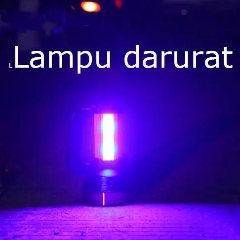 HASQUINE Senter LED Super Terang Jarak Jauh Senter Camping Jumbo Multifungsi Waterproof Power 8000 L