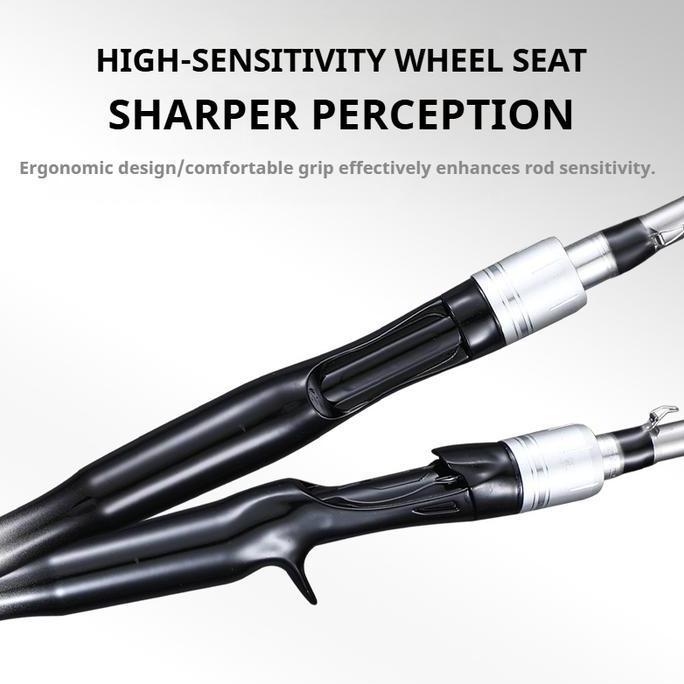 SHIMANO Joran Laut Teleskopik High Carbon 1.65M-2.1M Ring Original Guide Portable untuk Mancing Laut