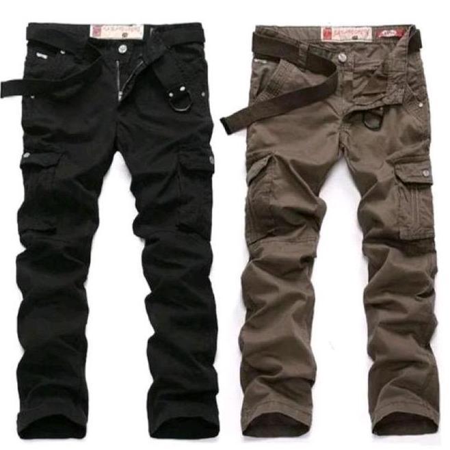 Celana Bwc//Celana Kargo Celana Panjang Celana Pria Polos// Panjang//Celana Outdoor //