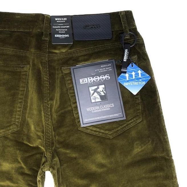 Celana Pria Corduroy Celana Pria Corduroy Stretch Green Zg Boss Army -