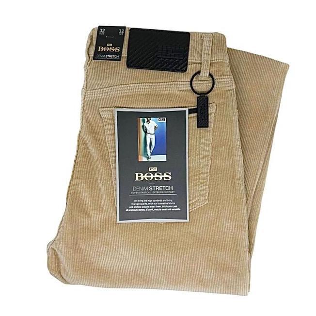 Celana Pria Corduroy Celana Pria Corduroy Camel Sand Standar Stretch Boss