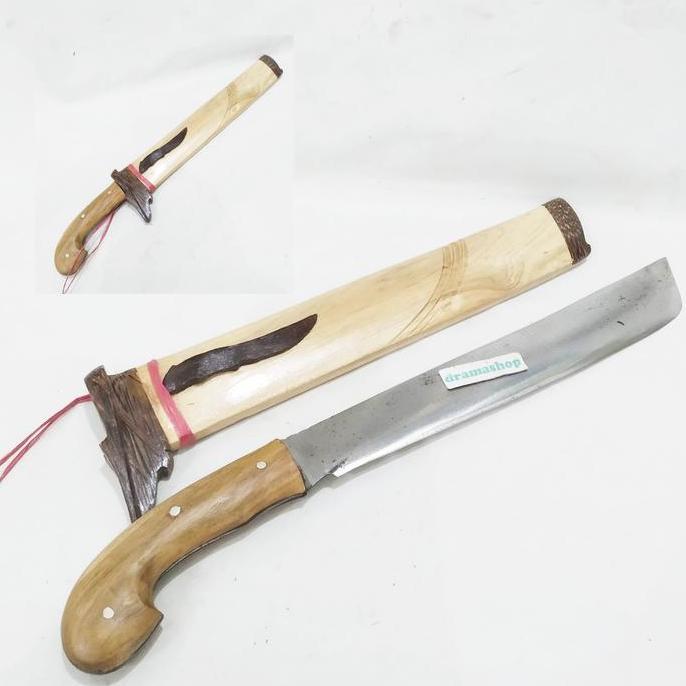 Ready  Pisau Golok Sarung Serba Guna Per Tempa Tembus Gagang