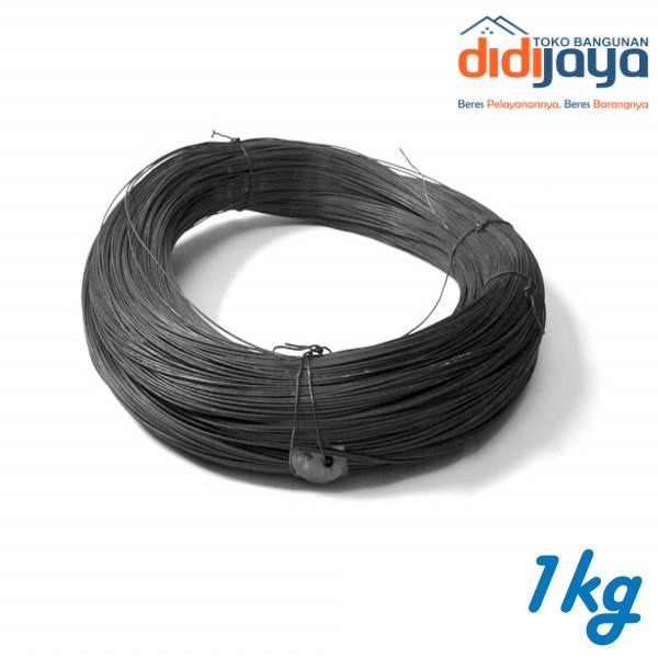 Kawat Bendrat Hitam Lentur 1Kg - Kawat Ikat - Tali Ikat Serbaguna - Kawat Ikat Besi Behel Berat