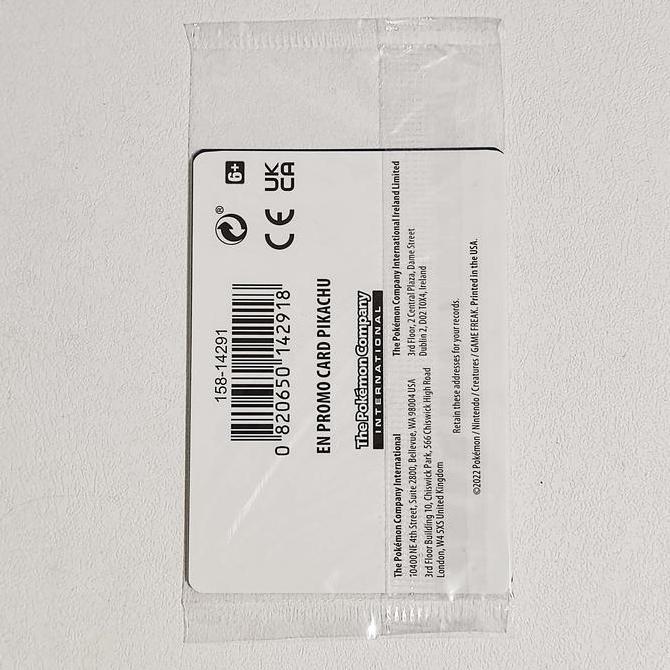 Pikachu (Sealed) 028/078 - Pokemon GO Holo Promo Pokemon Card TCG