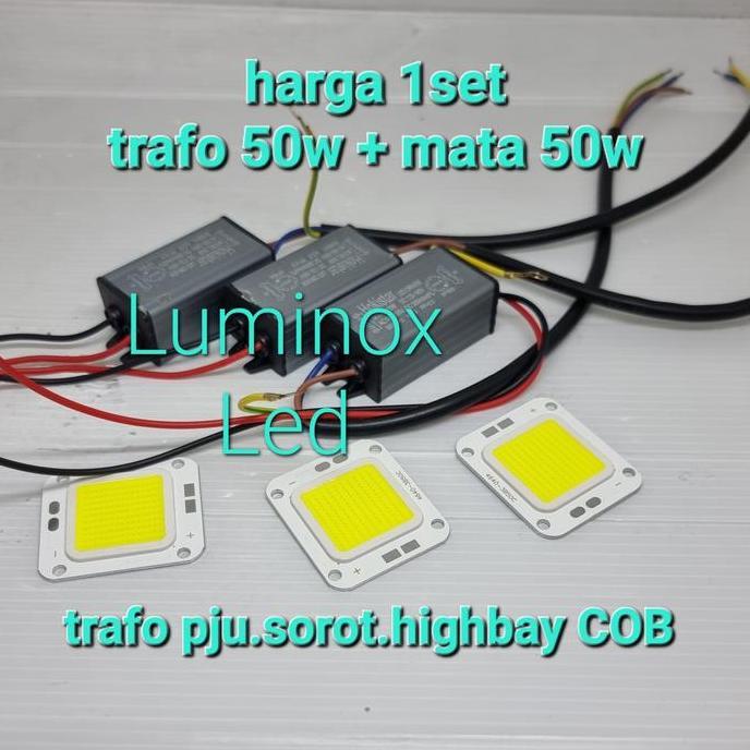 trafo led pju cobra cob 50w 50 watt mata led jalan dan sorot led 50 w