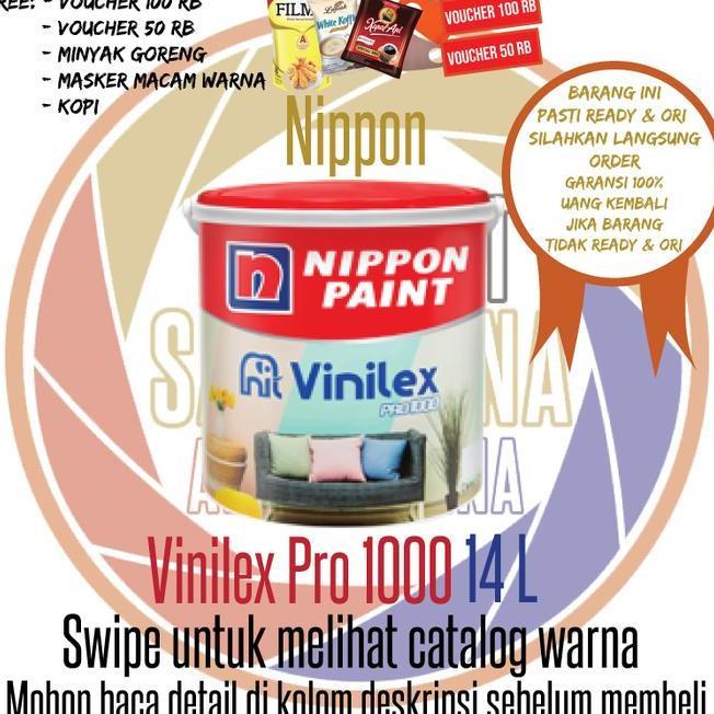 Cat Tembok Vinilex Pro 1 Pail Nippon Paint Cat Interior 20 Kg