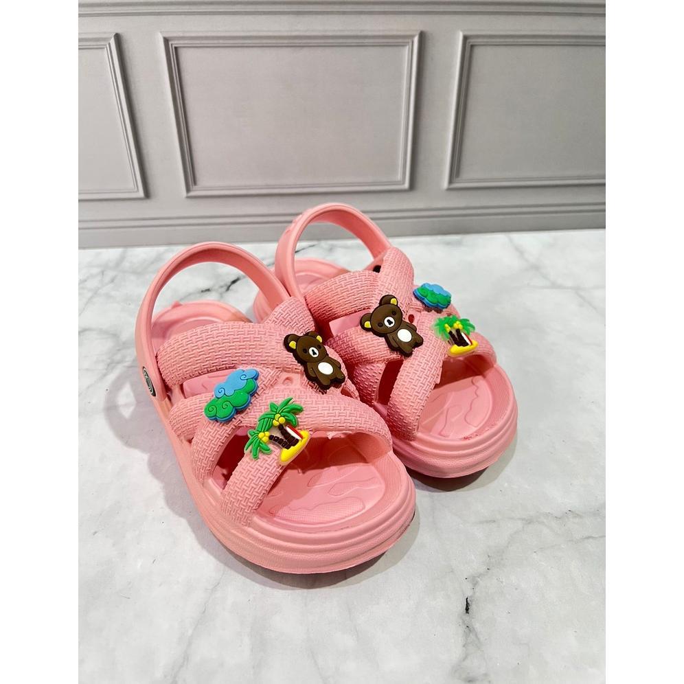 Discount Sandal Anak Selop Anak Perempuan Tali Belakang Tempel Mainan Merek Irsoe Size 20-25 Ir-300S