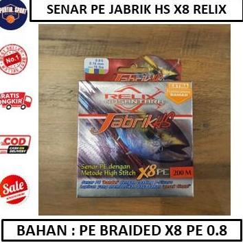 Senar PE Jabrik HS X8 Relix Nusantara PE 0,8 - ALAT PANCING AKSESORIS