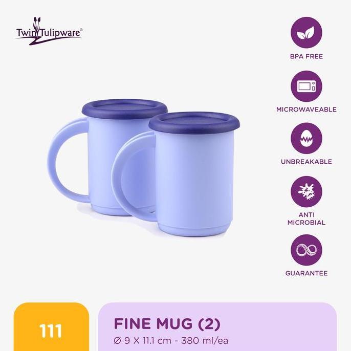 Twin Tulipware Fine Mug (2)