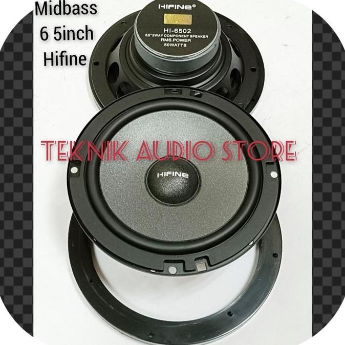 Speaker Midbass 6.5Inch Hifine Plus Ring Midbass Universal