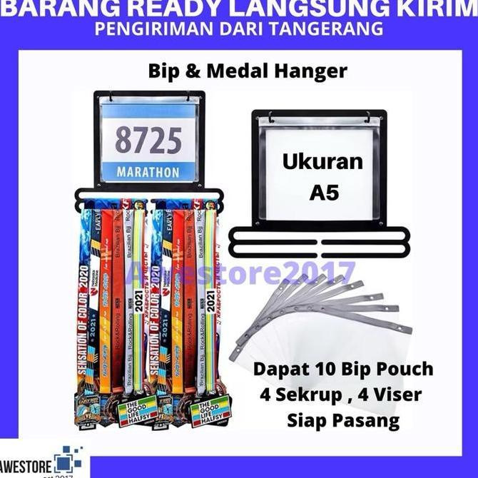 TERLARIS PAJANGAN MEDALI LOMBA LARI GANTUNGAN BIP RACE HOLDER RUNNING MEDAL HANGER PIALA IMPORT MILO