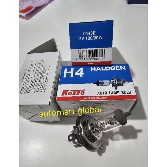 WINTURY Bola lampu depan halogen H4 12v 100/90w koito japan