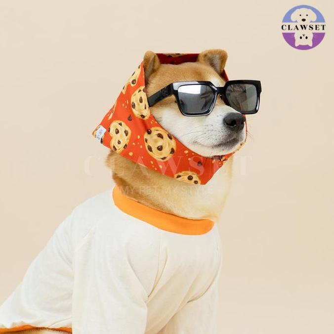 Clawset - Pet Scarf (Syal) - Im So Hungry - Cookie Orange