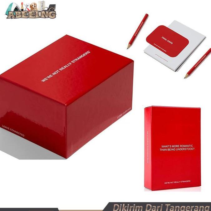 KASDIUM Permainan Kartu WeRe Not Really Strangers Ice Breaker Card Permainan Obrolan Kita Deeper Tal