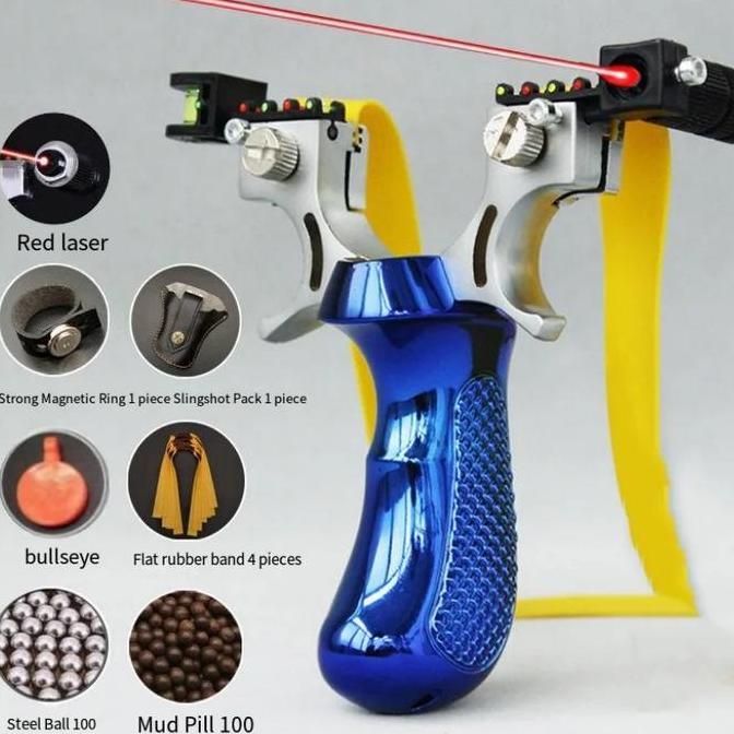 AZBOMO catapult Ketapel Tactical Slingshot with Laser Sight - JG98K