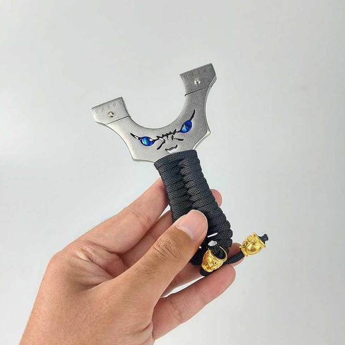 AZBOMO Ketapel Berburu Slingshot Catapult Handheld Stainless Steel Survival Ketapel Burung Ikan