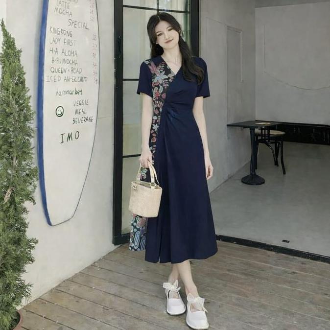 VATGUVOH Baju Pasangan Batik Pria Wanita Kondangan Hajatan Baju Kantoran Batik Elegant Pasangan Keki