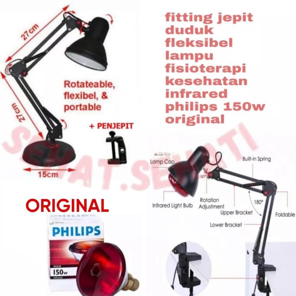 Paket Lampu Terapi Infrared Philips Tiang + Bohlam 100 & 150 Watt Philips Original terlaris
