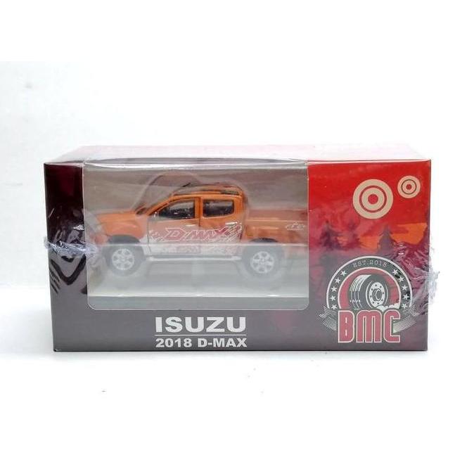64B0284 BM CREATIONS ISUZU 2018 D-MAX NEW BMC ORANGE DIECAST