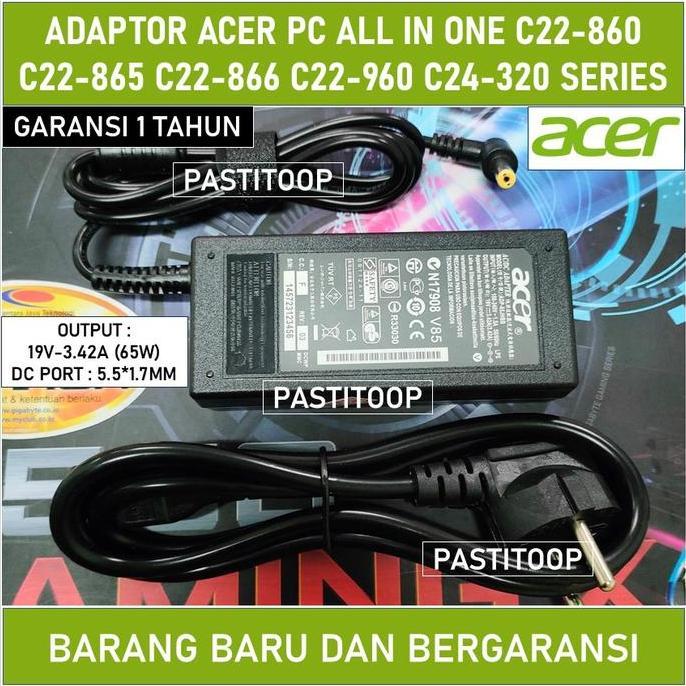 BEBAS ONGKIR - Adaptor Acer PC All In One C22-860 C22-865 C22-866 C22-960 C24-320 ORIGINAL