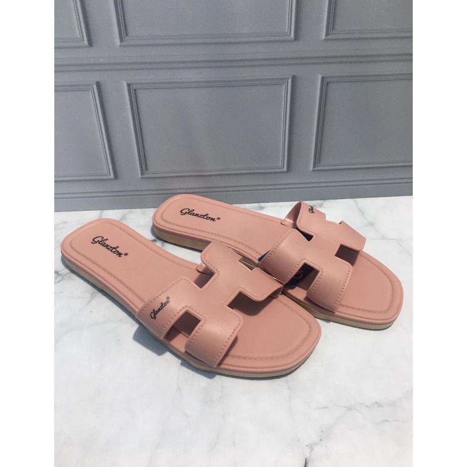 Grade Ori Import Glanzton Sandal Selop Wanita / Sandal Jelly Shoes Wanita Ukuran 37-41 L1838Jps