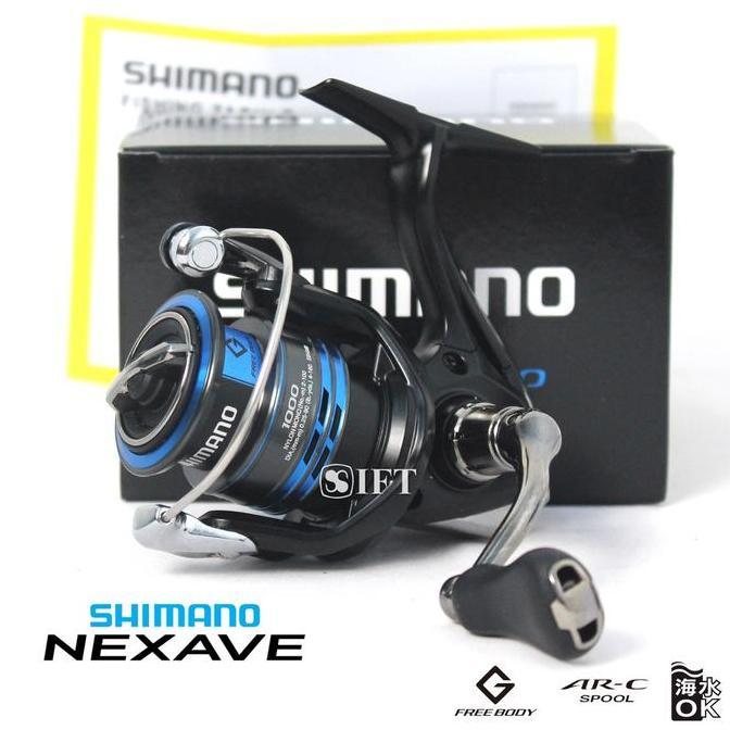 Reel Shimano NEXAVE FI 1000 2500 C3000 4000 C5000 HG 2021 Pancing Ori