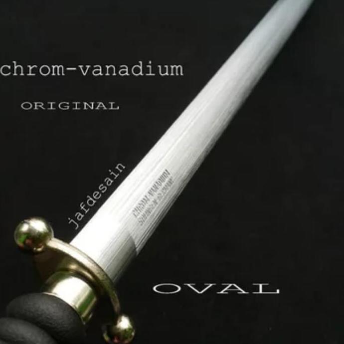 kirim hari ini Kristal Asahan Pisau Oval-Sharpener cap Garpu Original 14 inch made in READY