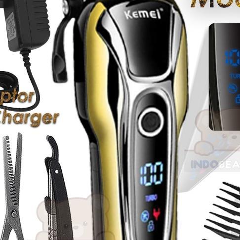 Alat Mesin Cukur Rambut Original Kemei Hair Clipper Peralatan Salon Barber Pangkas Rambut Lengkap