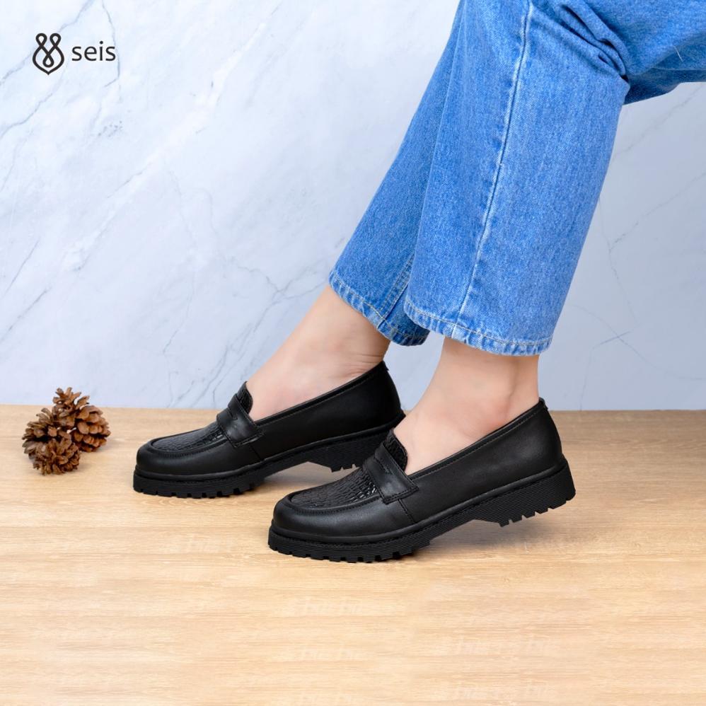 Original Seis Vega Sepatu Docmart Wanita / Loafers Wanita