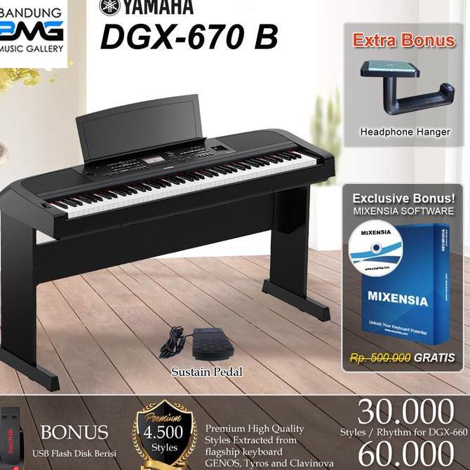 Yamaha DGX 670 Digital Piano / DGX670 (Penerus DGX660 / 660)