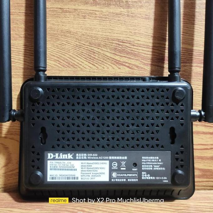 Ready  DLINK DIR-822 AC1200 Dual-Band Wireless Router D-Link berkualitas