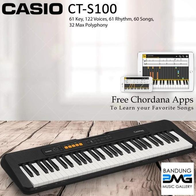 Casio CT S100 Keyboard / CTS100 / CTS 100 Garansi Resmi