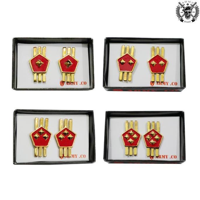 Pin Pangkat PNS Kemhan Golongan 3A 3B 3C 3D Gold