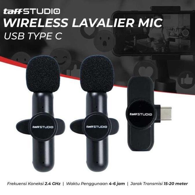 READY Wireless Microphone  Clip-On Mini Portable for Smartphone