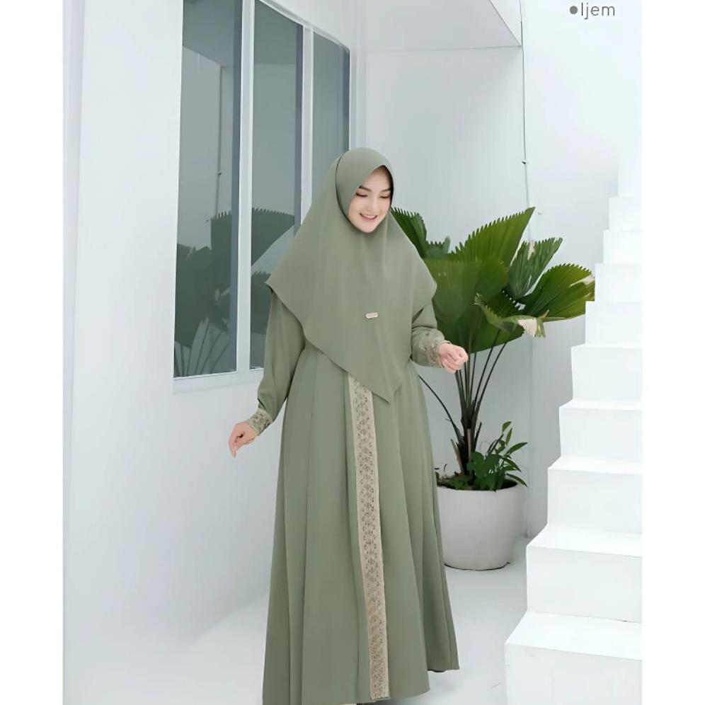 DISKON Gamis Syari Kanaya Terbaru Set Wanita Dewasa Jumbo Terbaru Gamis Kondangan Gamis Lebaran