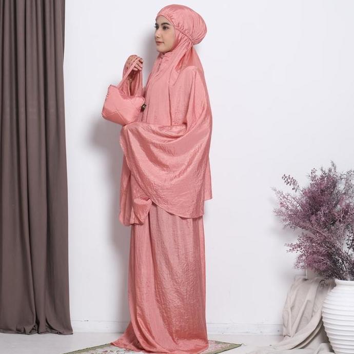 Arbifa | Mukena Parasut Dewasa Traveling Premium Parasit Azizah