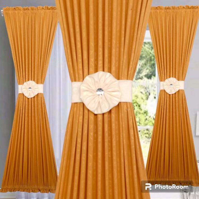 Limited Gorden Embos Jendela Minimalis Kupu2 Ikat Tengah Hordeng Model Baru