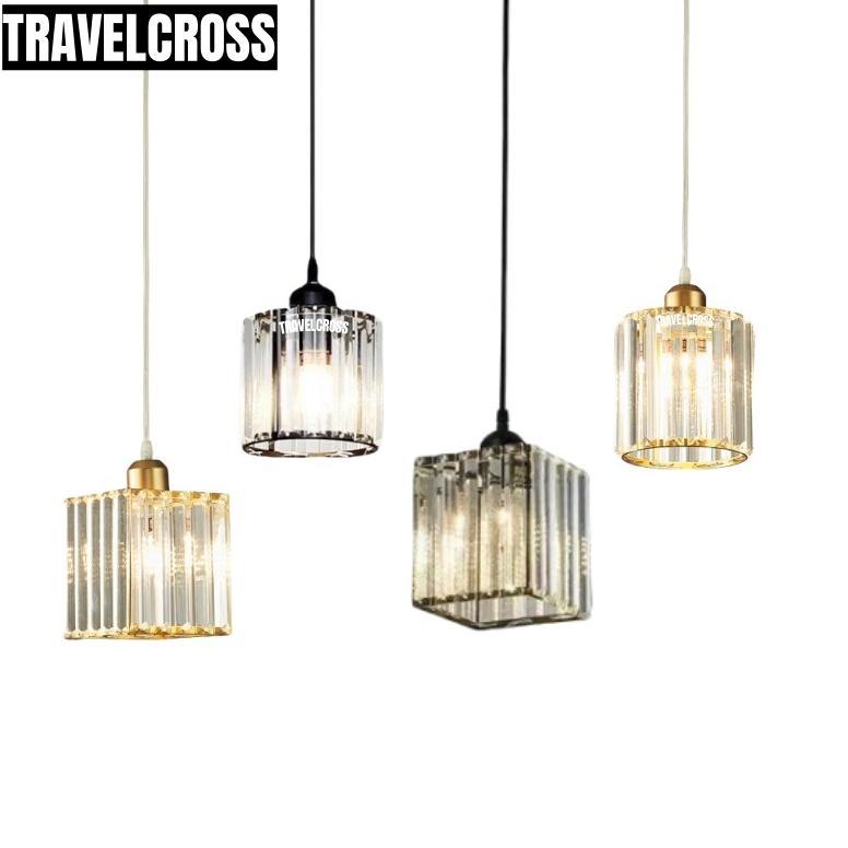 Unik Travelcross Lampu Plafon Gantung Kristal Minimalis Lampu Gantung Lampu Plafon Gantung Kristal