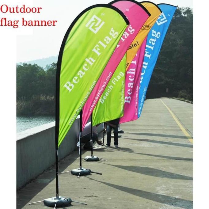 Ready  advertising flag Banner - Flying Banner - standing umbul umbul 5meter