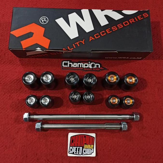 Axel Axle Slider Jalu As Roda Depan Belakang WR3 Ninja 150 RR 150RR