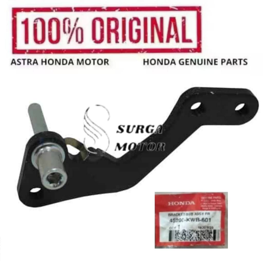 Breket Braket Pangkon Kaliper Depan Motor Honda Blade Revo Supra 45290KWB601 45290-KWB-601 Bracket S