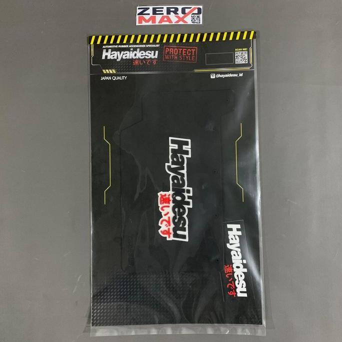 Mudflap Mud Flap HAYAIDESU Karet Penahan Lumpur Beat FI ESP Black
